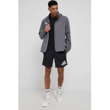 adidas Performance pantaloni scurți de alergare H59883 barbati, culoarea negru