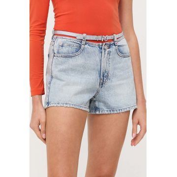 Miss Sixty pantaloni scurti jeans femei, neted, high waist