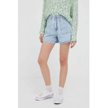 Pepe Jeans pantaloni scurti jeans Rachel femei, neted, high waist
