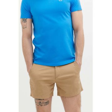 Abercrombie & Fitch pantaloni scurti barbati, culoarea maro Abercrombie & Fitch pantaloni scurti barbati, culoarea maro