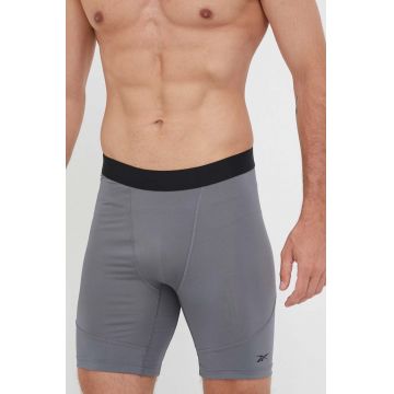 Reebok pantaloni scurți de antrenament ID Train culoarea gri Reebok pantaloni scurți de antrenament ID Train culoarea gri