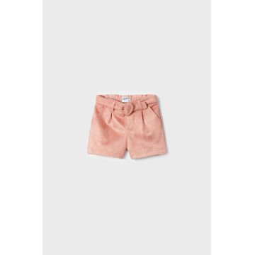Mayoral pantaloni scurti copii culoarea roz, neted