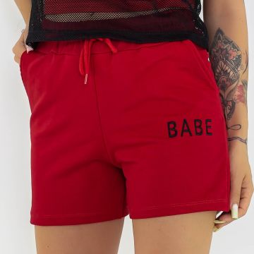 Pantaloni Scurti Dama 9047-4 Rosu | Adrom