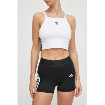 adidas Performance pantaloni scurți de antrenament Hyperglam culoarea negru, cu imprimeu, medium waist IN9299
