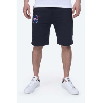 Alpha Industries pantaloni scurți bărbați, culoarea bleumarin 116362.07-navy Alpha Industries pantaloni scurți bărbați, culoarea bleumarin 116362.07-navy