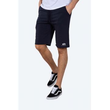 Alpha Industries pantaloni scurți Basic bărbați, culoarea bleumarin 116363.07-navy
