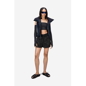 Rains pantaloni scurți 18950 Shorts W Wide culoarea negru, uni 18950-BLACK. Rains pantaloni scurți 18950 Shorts W Wide culoarea negru, uni 18950-BLACK.