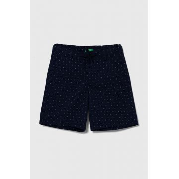 United Colors of Benetton pantaloni scurti copii culoarea albastru marin, talie reglabila