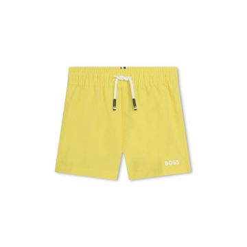 BOSS pantaloni scurti de baie copii culoarea verde