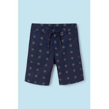 Mayoral pantaloni scurți din bumbac pentru copii culoarea albastru marin