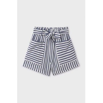 Mayoral pantaloni scurti copii culoarea albastru marin, modelator