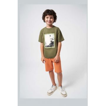 Mayoral pantaloni scurti copii culoarea portocaliu Mayoral pantaloni scurti copii culoarea portocaliu
