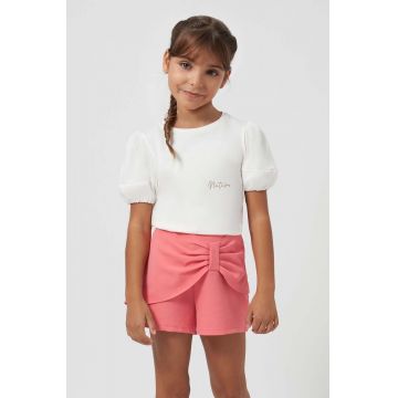 Mayoral pantaloni scurti copii culoarea roz, neted