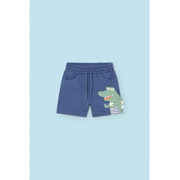 Pantaloni scurti cu aplicatie crocodil Pantaloni scurti cu aplicatie crocodil