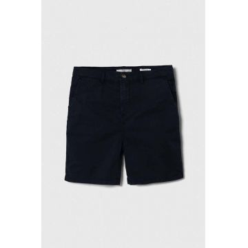 Pepe Jeans pantaloni scurti copii THEODORE SHORT culoarea albastru marin, talie reglabila