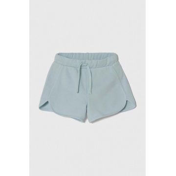United Colors of Benetton pantaloni scurți din bumbac pentru copii neted, talie reglabila