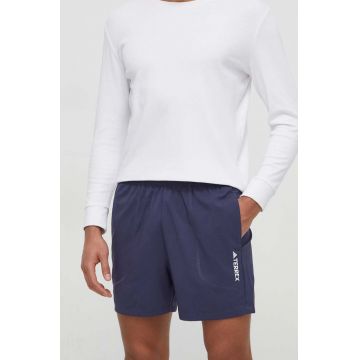 adidas TERREX pantaloni scurți sport TERREX Multi bărbați, culoarea bleumarin IP6864