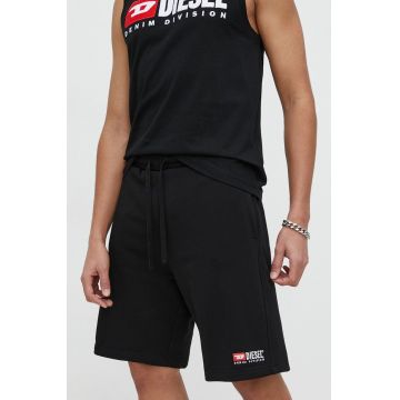 Diesel pantaloni scurți din bumbac culoarea negru A03760.0GEAD Diesel pantaloni scurți din bumbac culoarea negru A03760.0GEAD
