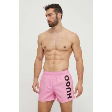 HUGO pantaloni scurți de baie culoarea roz 50513980