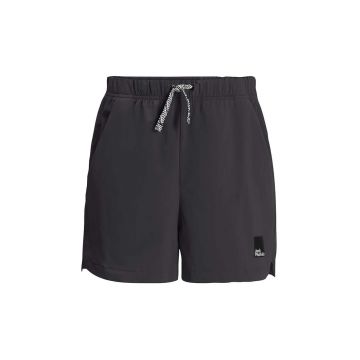 Jack Wolfskin pantaloni scurti copii TEEN SHORTS B culoarea negru