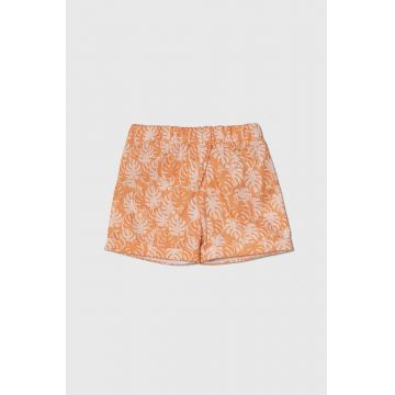 Jamiks pantaloni scurți din bumbac pentru copii culoarea portocaliu