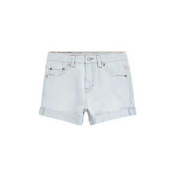 Levi's pantaloni scurti din denim pentru copii neted, talie reglabila