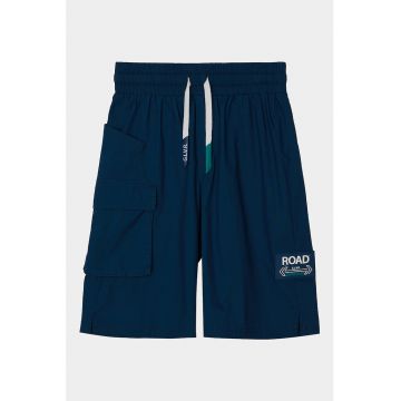 Pantaloni cargo scurti cu snur in talie