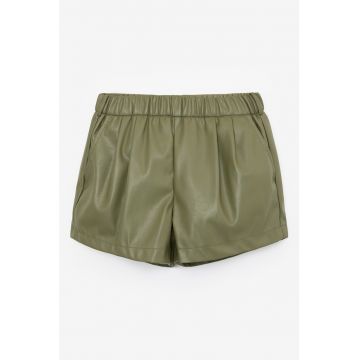 Pantaloni scurti de piele ecologica