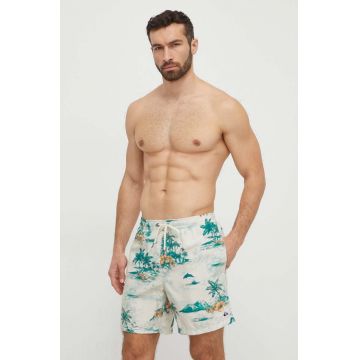 Quiksilver pantaloni scurti de baie culoarea bej