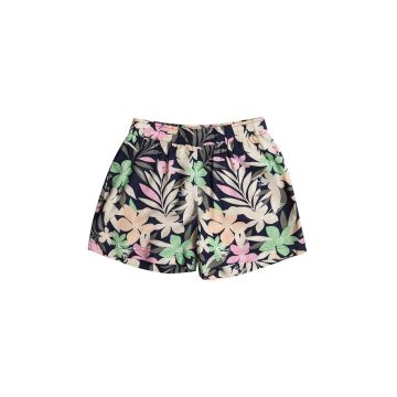 Roxy pantaloni scurti copii BLUECEAN FLOO culoarea negru, modelator Roxy pantaloni scurti copii BLUECEAN FLOO culoarea negru, modelator