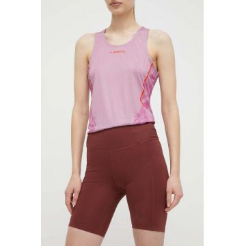 Columbia pantaloni scurti sport Boundless Trek femei, culoarea bordo, neted, high waist, 2074471
