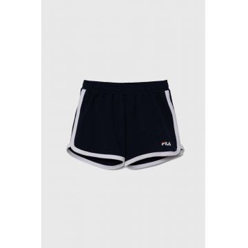 Fila pantaloni scurti copii LANGEN culoarea albastru marin, cu imprimeu, talie reglabila