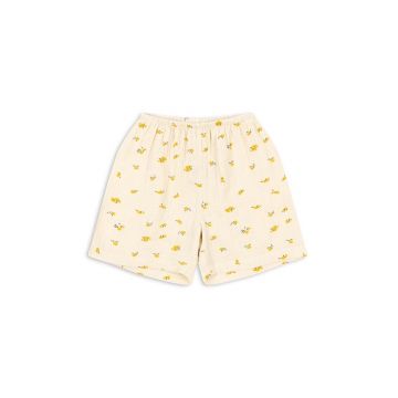 Konges Sløjd pantaloni scurți din bumbac pentru copii culoarea portocaliu, modelator