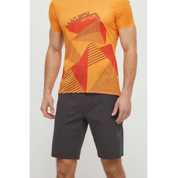 LA Sportiva pantaloni scurti Flatanger barbati, culoarea gri, F39900903