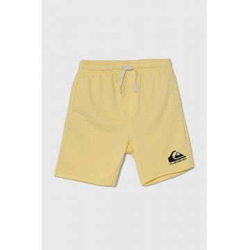 Quiksilver pantaloni scurti copii EASY DAY culoarea galben, melanj Quiksilver pantaloni scurti copii EASY DAY culoarea galben, melanj