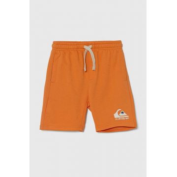 Quiksilver pantaloni scurti copii EASY DAY culoarea portocaliu, melanj Quiksilver pantaloni scurti copii EASY DAY culoarea portocaliu, melanj