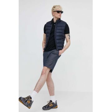 Quiksilver pantaloni scurti din bumbac culoarea albastru marin