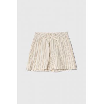 zippy pantaloni scurți din bumbac pentru copii culoarea bej, modelator