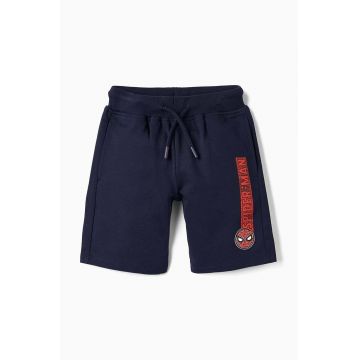zippy pantaloni scurți din bumbac pentru copii culoarea verde, talie reglabila