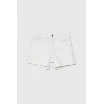 Abercrombie & Fitch pantaloni scurti copii culoarea gri, neted, talie reglabila