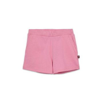 Lego pantaloni scurți din bumbac pentru copii culoarea roz, modelator