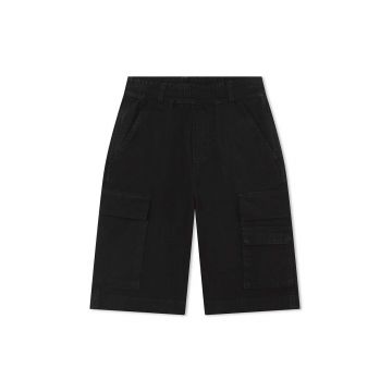Marc Jacobs pantaloni scurți din bumbac pentru copii culoarea negru, neted
