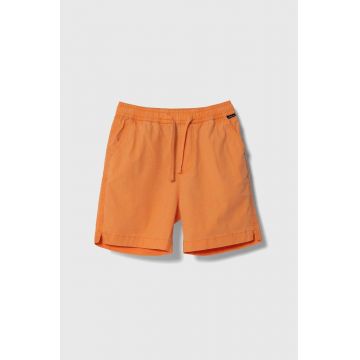 Quiksilver pantaloni scurti copii TAXER YOUTH culoarea portocaliu, talie reglabila