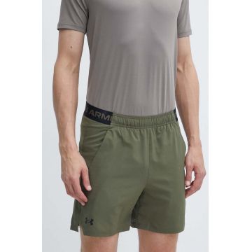 Under Armour pantaloni scurți de antrenament Vanish culoarea verde, 1373718