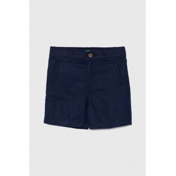 United Colors of Benetton pantaloni scurti copii culoarea albastru marin