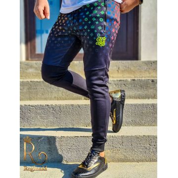 Pantaloni de trening cu snur, negru, conici,   -  PNT245