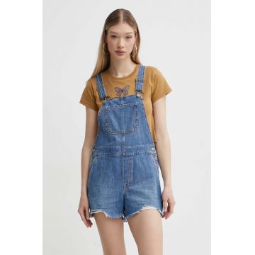 Hollister Co. salopeta femei, neted, high waist