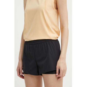Peak Performance pantaloni scurti sport Light femei, culoarea negru, neted, high waist