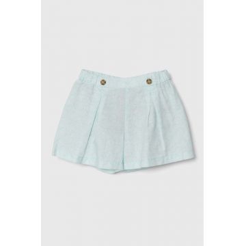United Colors of Benetton pantaloni scurți de in pentru copii modelator United Colors of Benetton pantaloni scurți de in pentru copii modelator