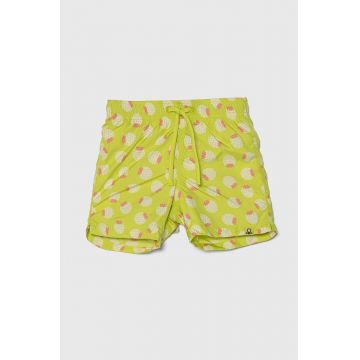 United Colors of Benetton pantaloni scurti de baie copii culoarea verde